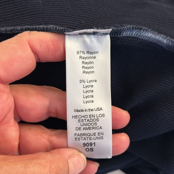 Michael Stars Navy Blue Rayon Nylon Blend Super Soft Open Cardigan One Size - Picture 6 of 6